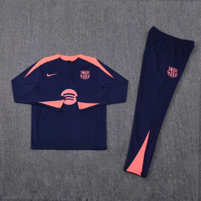 Barcelona Tracksuit 24/25 Royal blue Quater Zip Training Kit
