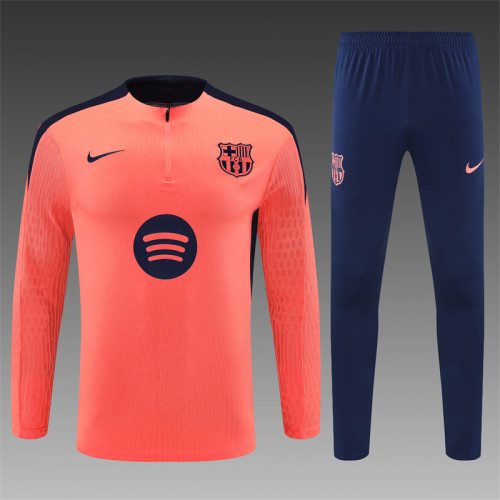 Barcelona Tracksuit 24/25 Orange Quater Zip Training Kit