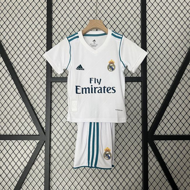 Real Madrid Jersey 2017/18 Retro Home Kids Kits