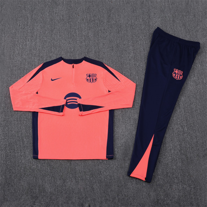 Barcelona Tracksuit 24/25 Orange Quater Zip Training Kit