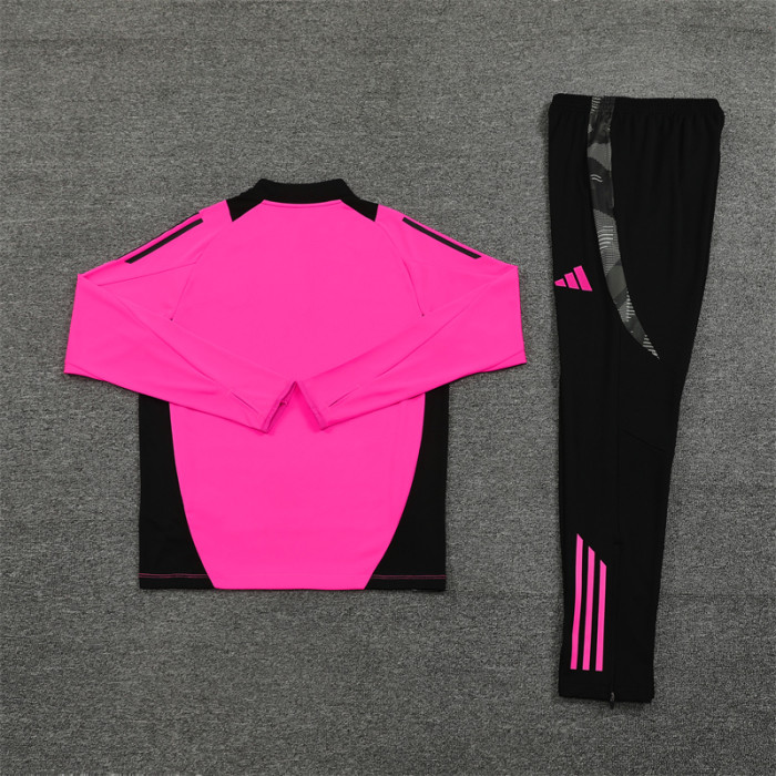 Real Madrid Tracksuit 24/25 Rose red Quater Zip Training Kit