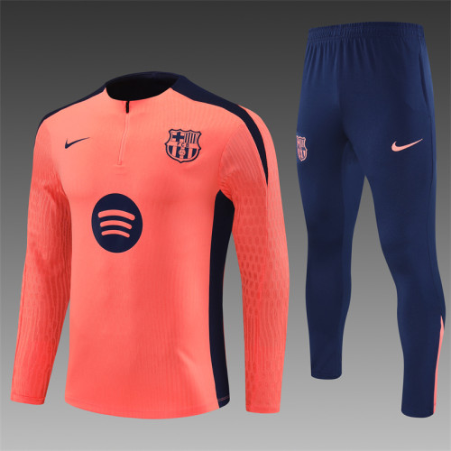 Barcelona Tracksuit 24/25 Orange Quater Zip Training Kit