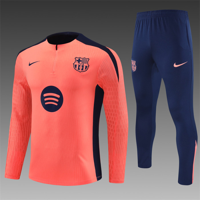 Barcelona Tracksuit 24/25 Orange Quater Zip Training Kit