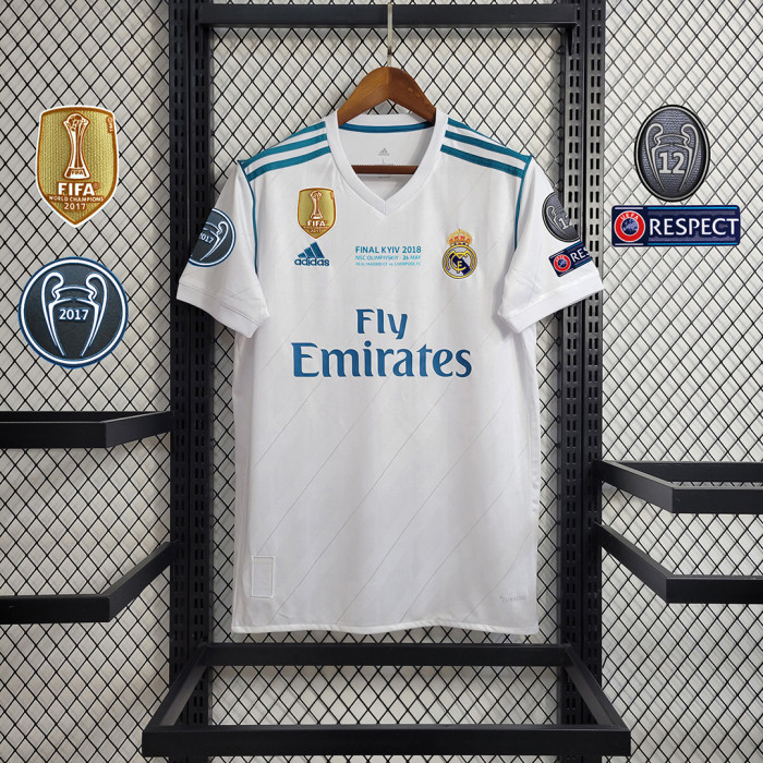 Real Madrid Jersey 2017/18 Retro Home Kit