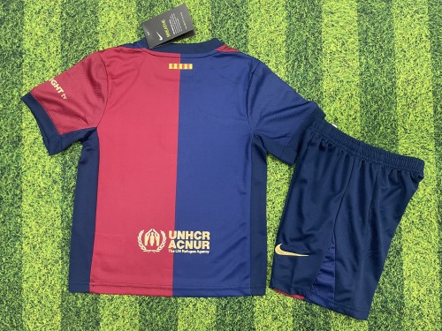 Barcelona ColdPlay Special Jersey 24/25 Home Kids Kits