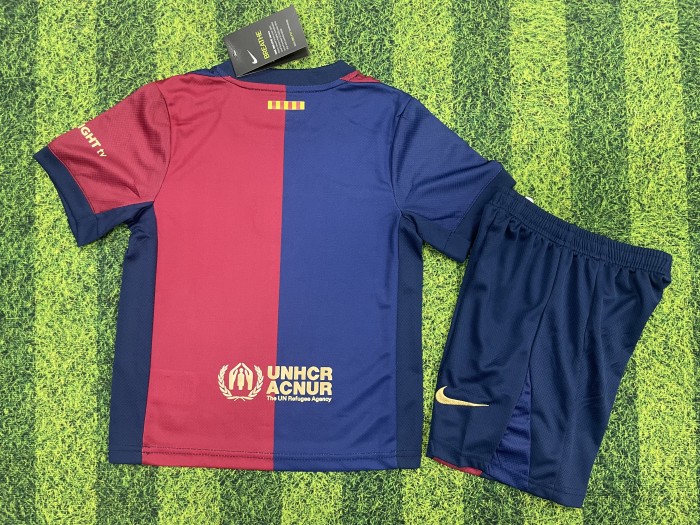 Barcelona ColdPlay Special Jersey 24/25 Home Kids Kits
