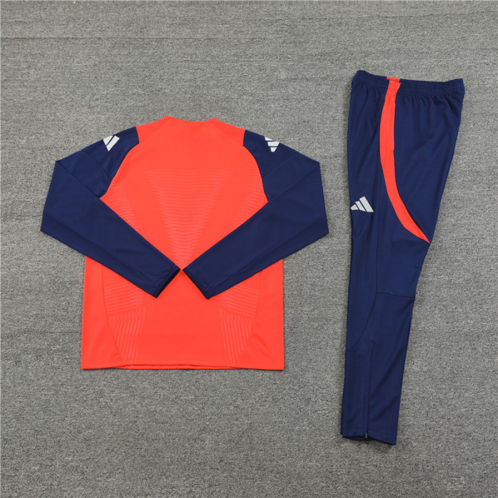 Manchester United 24/25 orange-red Quater Zip Training Kit
