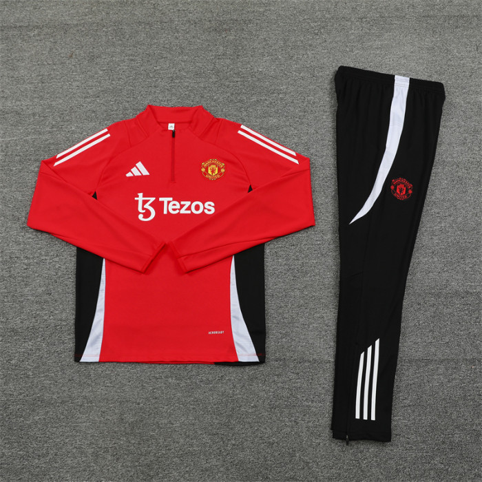Manchester United 24/25 Red Quater Zip Training Kit