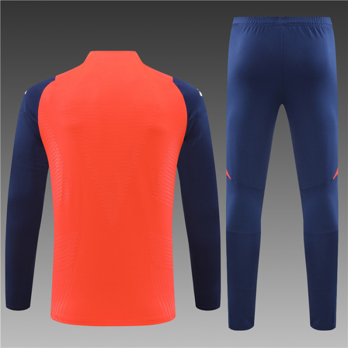 Manchester United 24/25 orange-red Quater Zip Training Kit