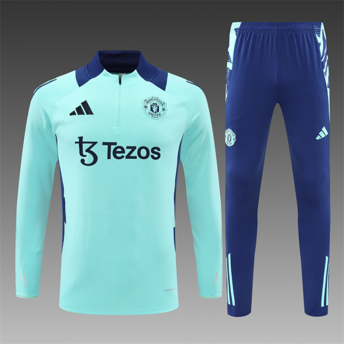 Manchester United 24/25 Light blue Quater Zip Training Kit