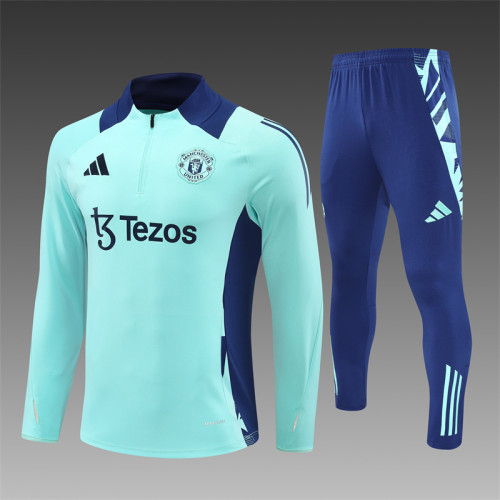 Manchester United 24/25 Light blue Quater Zip Training Kit