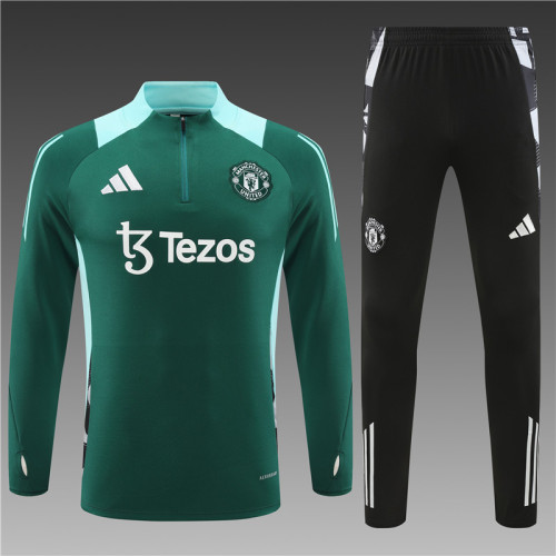 Manchester United 24/25 Green Quater Zip Training Kit