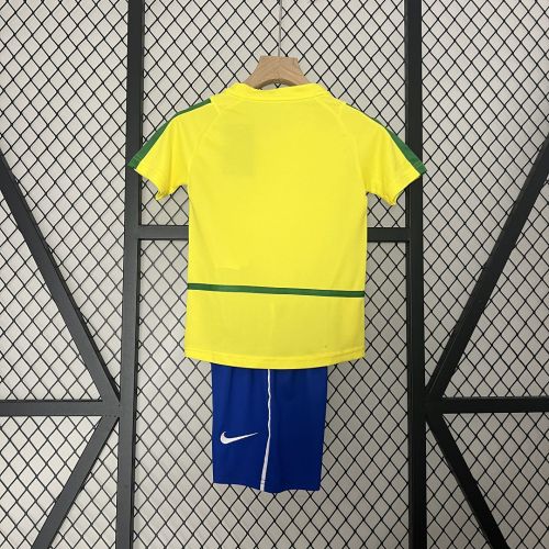 Brasil Brazil jersey 2002 Retro Home Kids Kits