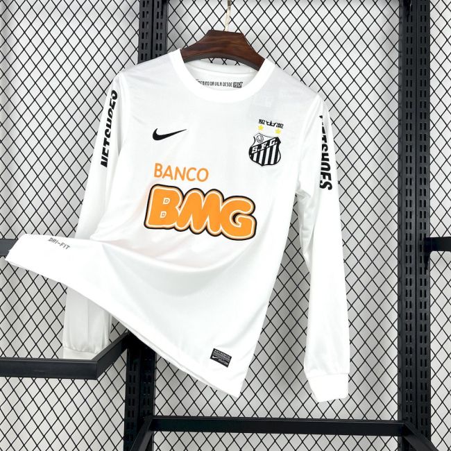 Santos 2012/13 Long Sleeve Retro home kit Neymar JR