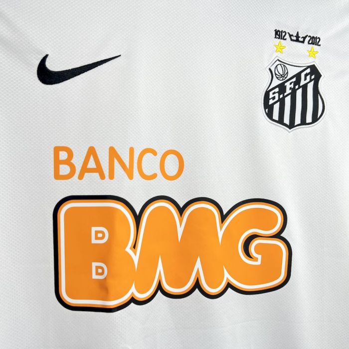 Santos 2012/13 Long Sleeve Retro home kit Neymar JR