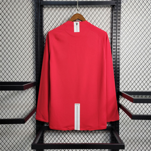 Manchester United Jersey 2007-2008 Champions League Home Long Sleeve