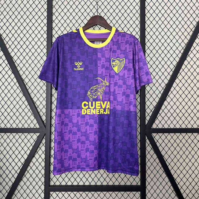 Malaga jersey 24/25 Purple Shirt