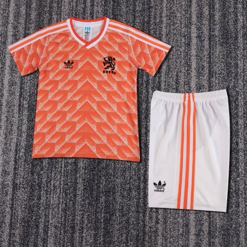 Netherlands jersey 1988 Retro home kids kits