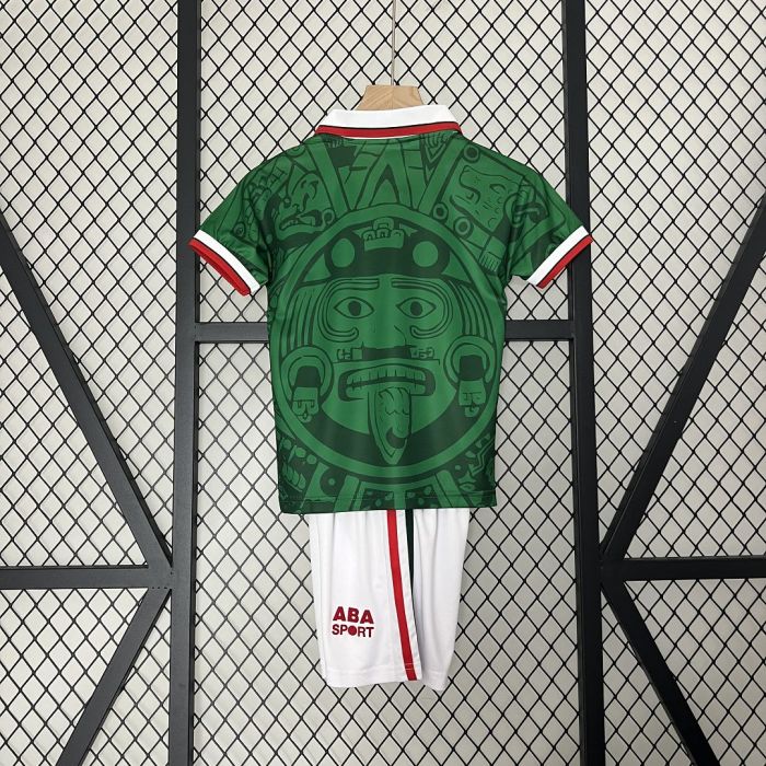 Mexico jersey 1998 Retro Home Kid Kits