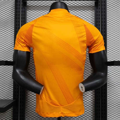 Real Madrid Jersey 2024/25 Away Kit Player Version orange Tshirt