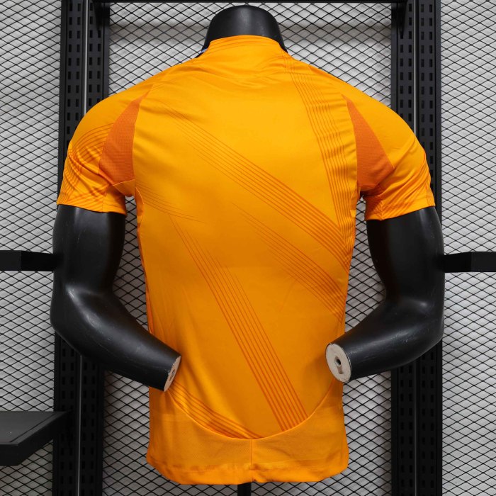 Real Madrid Jersey 2024/25 Away Kit Player Version orange Tshirt