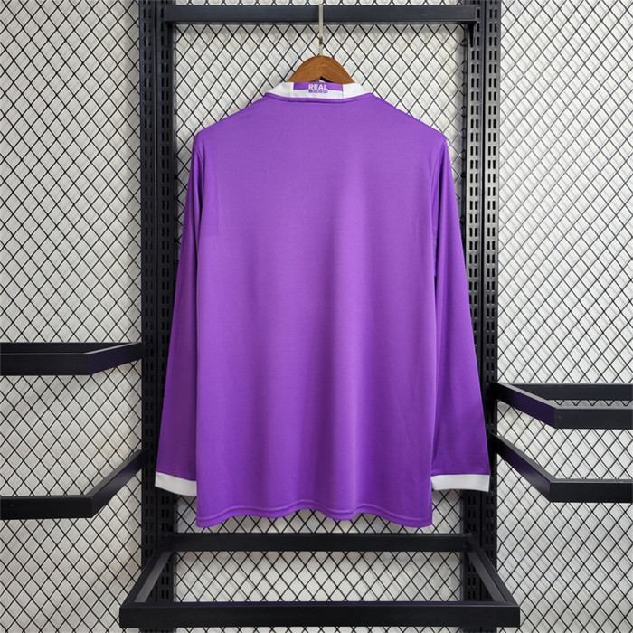 Real Madrid Jersey 2016/17 away purple Long Sleeve Shirt
