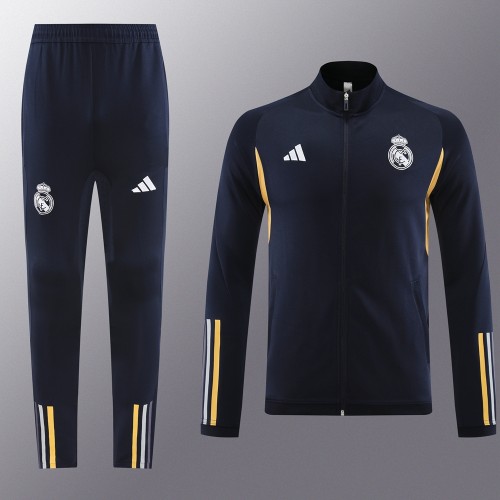 Real Madrid Tracksuit Royal blue Full Zip Training Kit Jacket