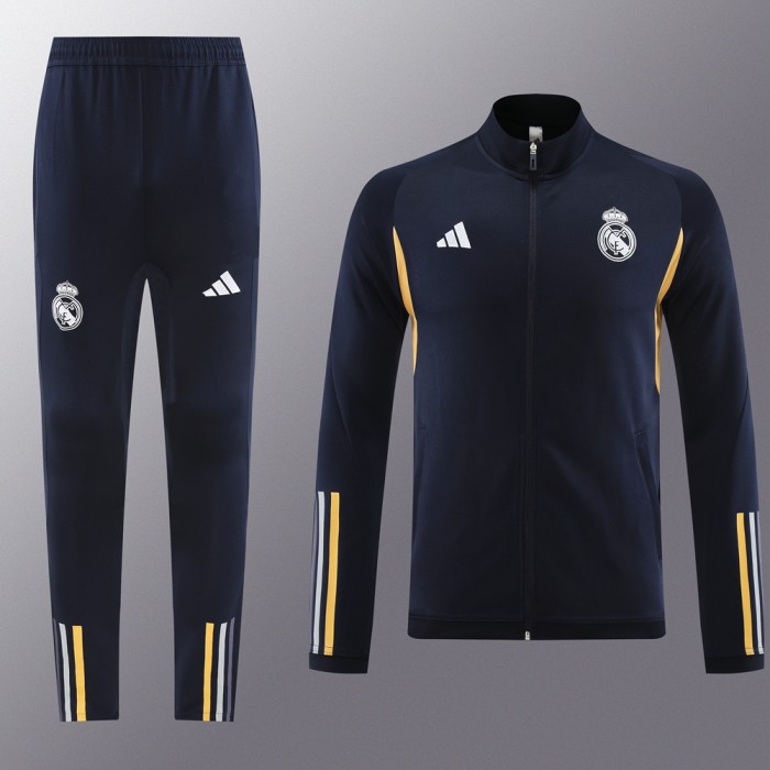 Real Madrid Tracksuit Royal blue Full Zip Training Kit Jacket