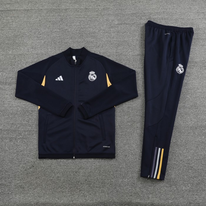 Real Madrid Tracksuit Royal blue Full Zip Training Kit Jacket