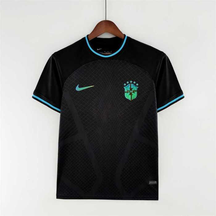 Brasil Brazil Concept Black Shirt 2022