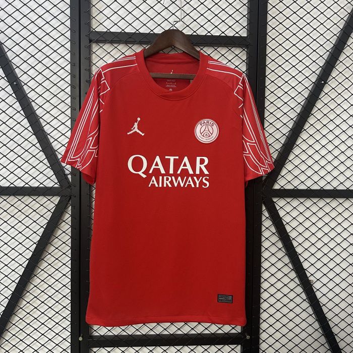 PSG 2024/25 Fourth Red Shirt Football Uniform