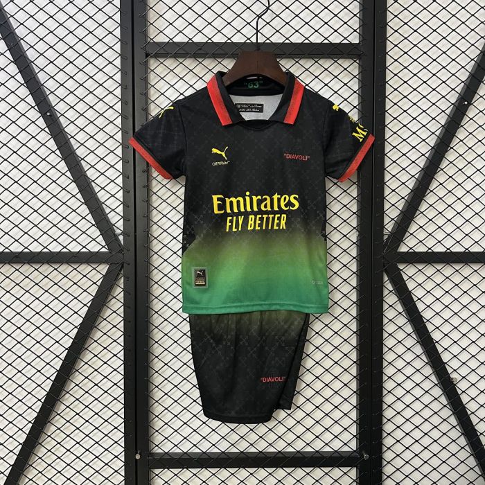 AC Milan jersey 24/25 Fouth Black Kid Kits