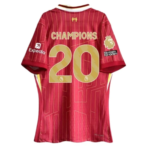 Liverpool 2024/25 Home Kit CHAMPIONS 20