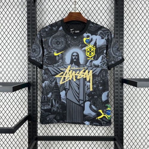 Brazil jersey 2024 Christ x Stussy Special Edition shirt