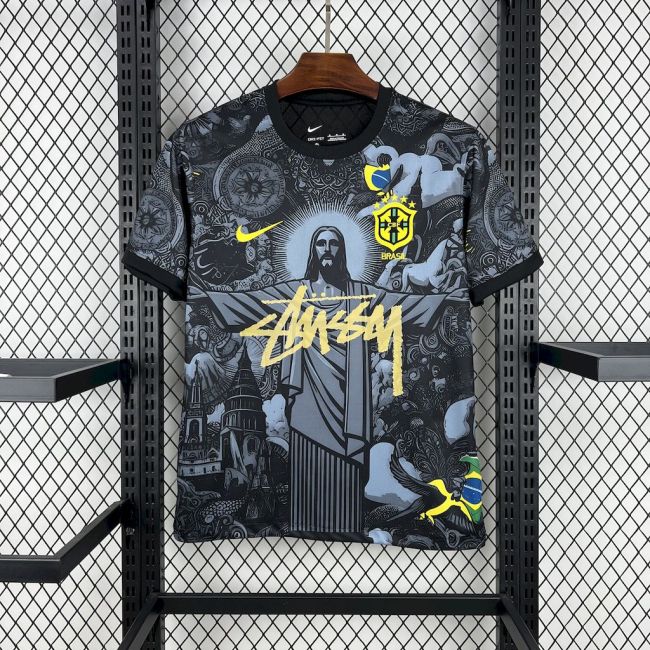 Brazil jersey 2024 Christ x Stussy Special Edition shirt