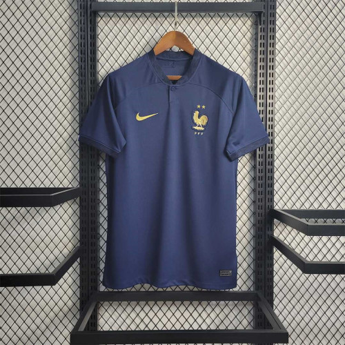 France Home Kit World Cup 2022 Mbappe French football