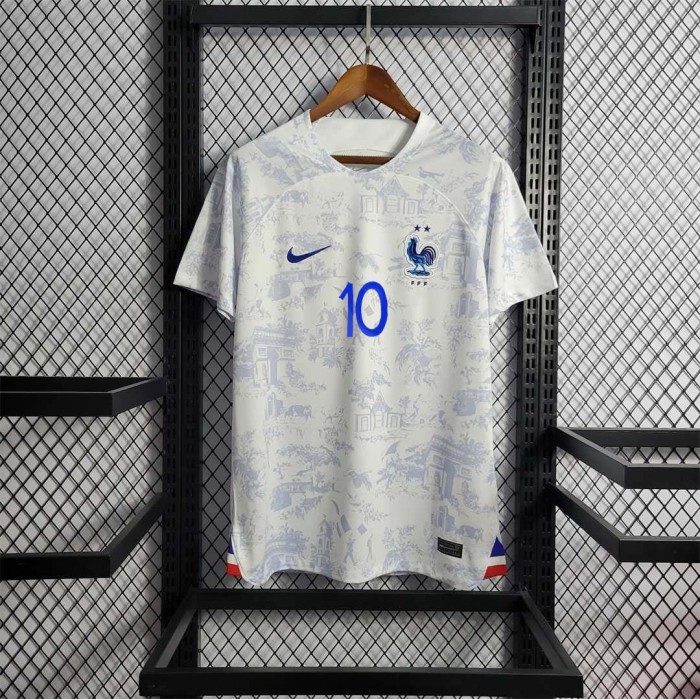 France Away Kit World Cup 2022 Mbappe French football