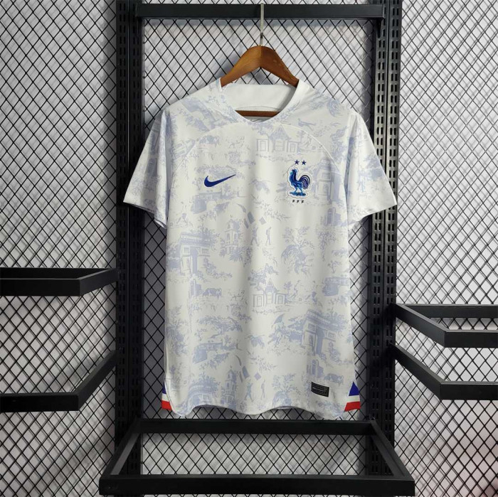 France Away Kit World Cup 2022 Mbappe French football