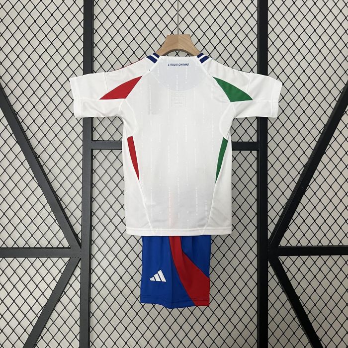 Italy Away Kids Kits 2024 Euro Cup