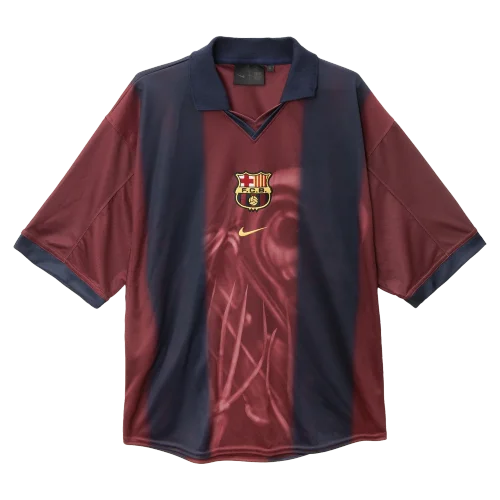 Travis Scott Barcelona 2000/2001 Retro Home Kit Fan Edition Shirt