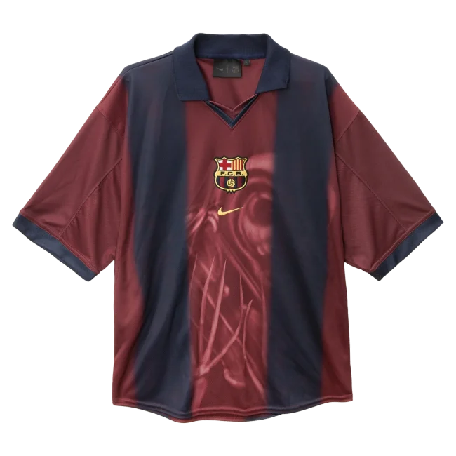 Travis Scott Barcelona 2000/2001 Retro Home Kit Fan Edition Shirt