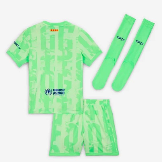 Barcelona jersey 24/25 Third Kids Kits without spotify