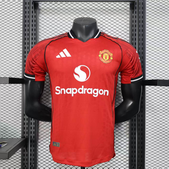 Manchester United Jersey 25/26 Home Kit Player Version Shirt