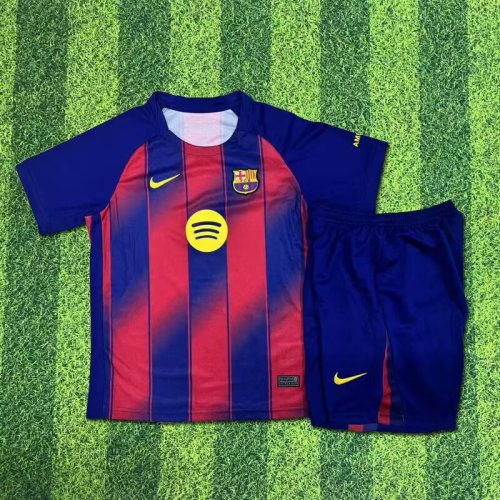 Barcelona 25/26 Home Kit With Short For Men