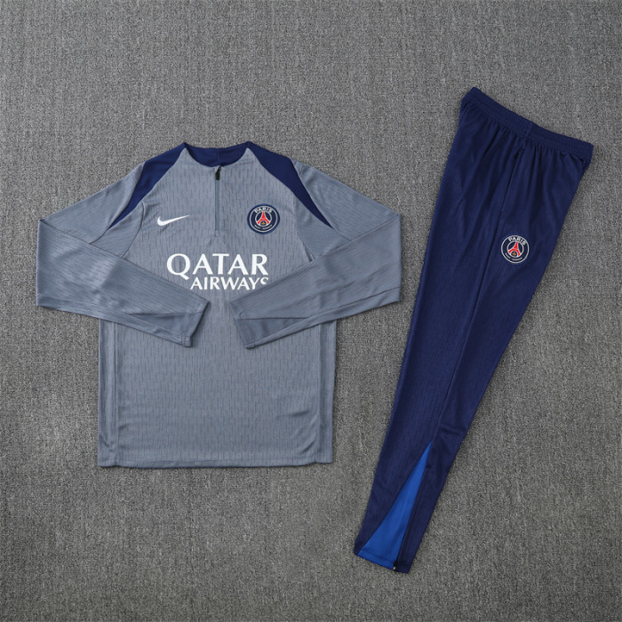 PSG Tracksuit 25/26 Grey Quater Zip Training Kit