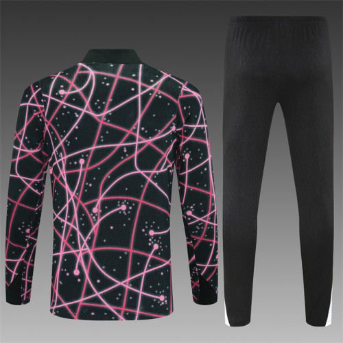 PSG Tracksuit 25/26 Black Pink Camouflage Quater Zip Training Kit