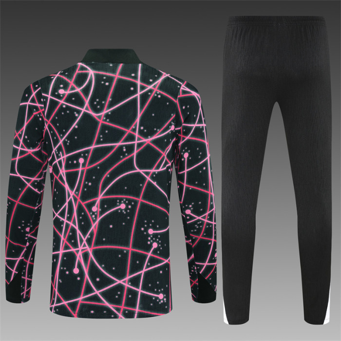 PSG Tracksuit 25/26 Black Pink Camouflage Quater Zip Training Kit