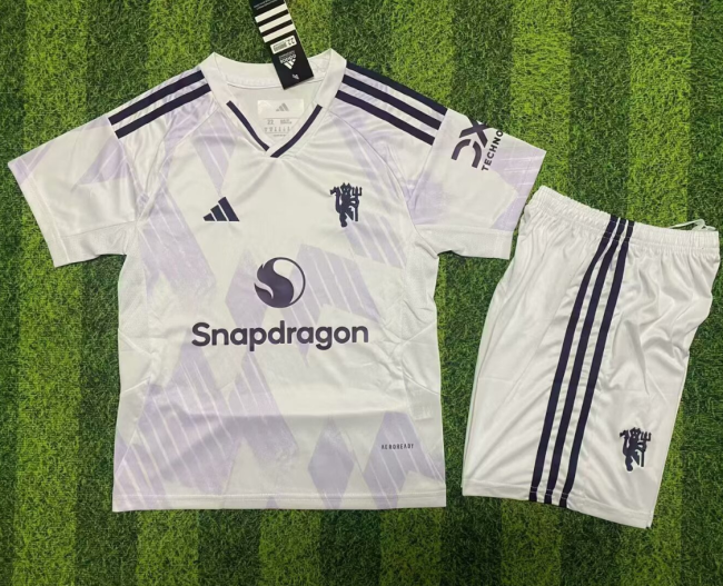 Manchester United Jersey 2025/26 Away Kids Kits