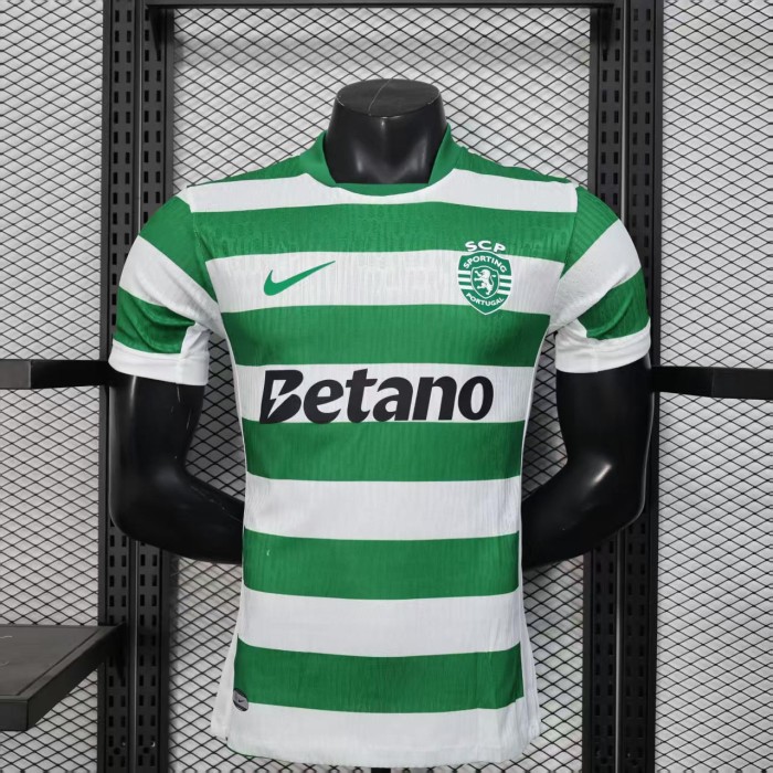 Sporting Lisbon Jersey 2025-26 Home Kit Player Version Shirt