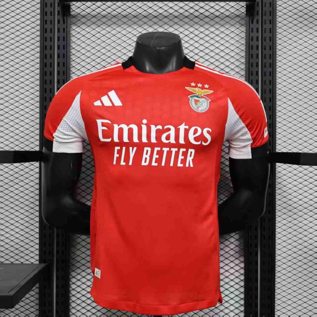Benfica Jersey 2025-26 Home Kit Player Version Shirt